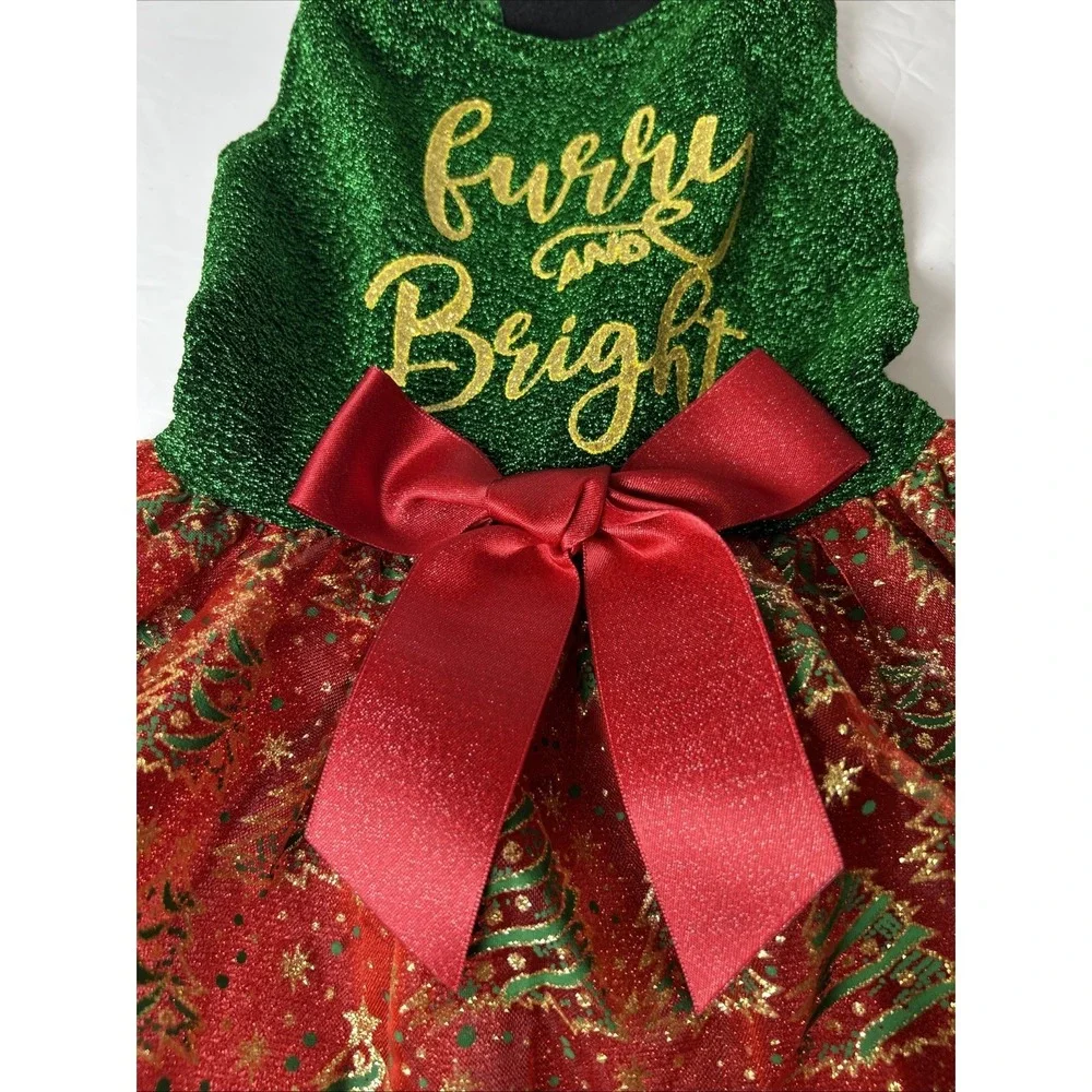 Fitwarm Holiday Theme Dog Dresses for Christmas NWT Size M